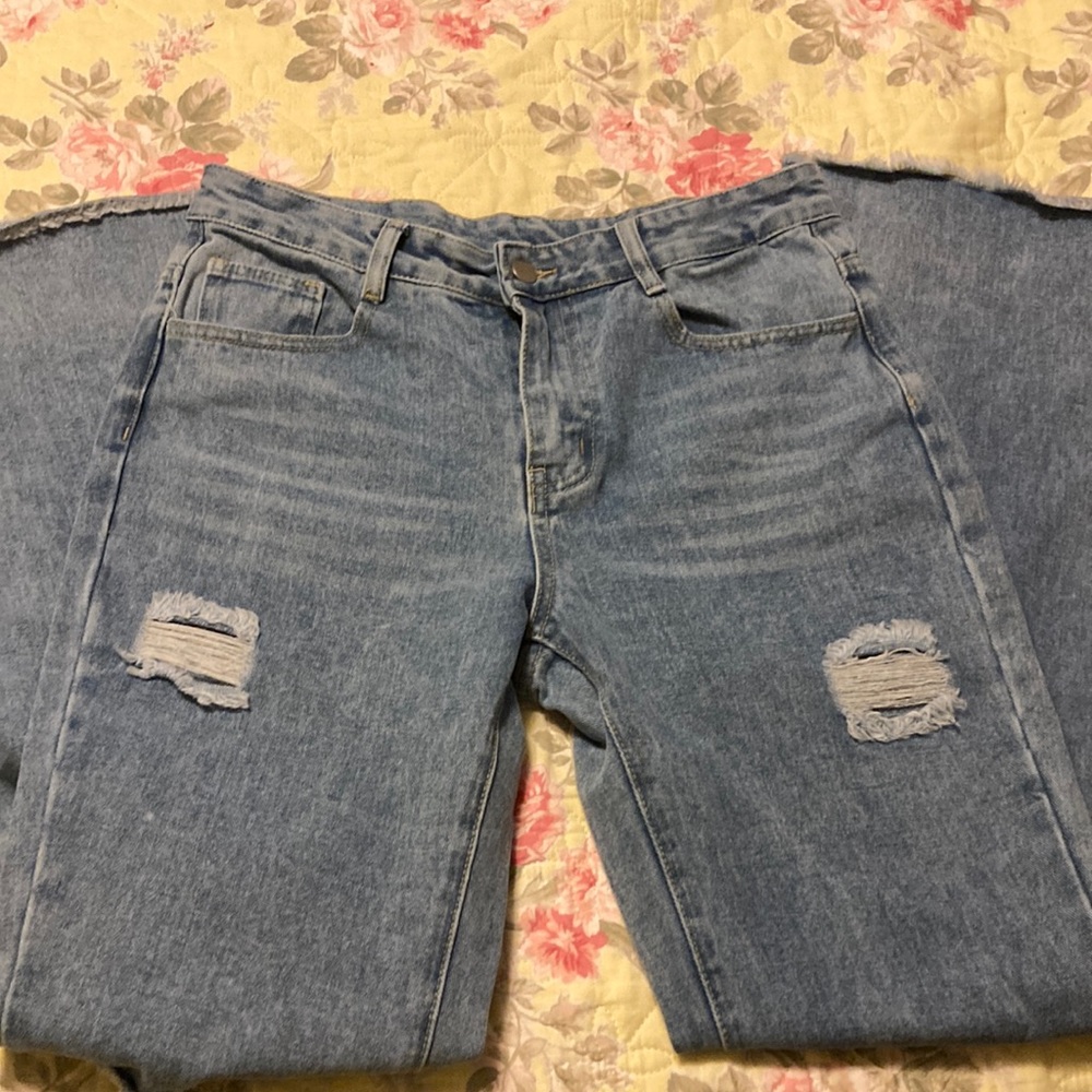 Shein light wash jeans